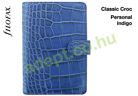 filofax classic croc personal indigo