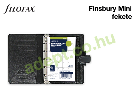 filofax finsbury mini fekete