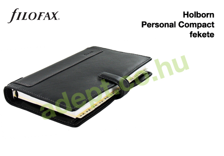 filofax holborn personal compact fekete