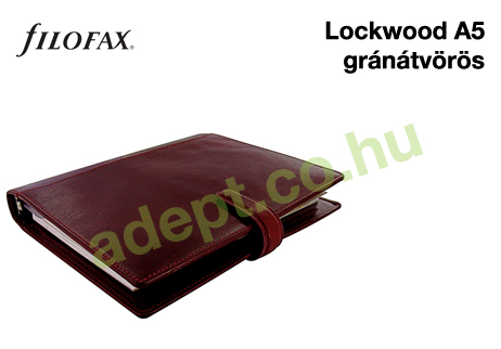 filofax lockwood a5 granatvoros