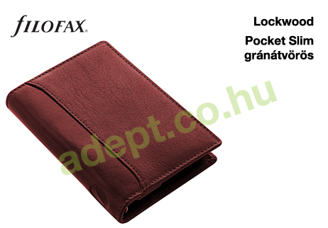 filofax lockwood pocket slim granatvoros