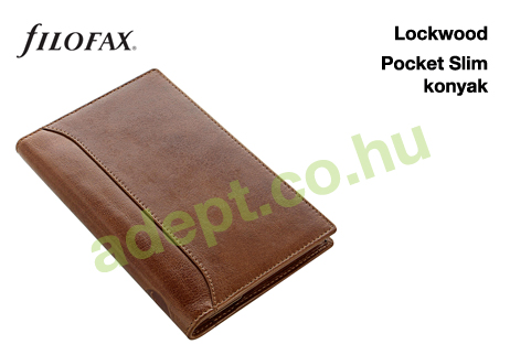 filofax lockwood pocket slim konyak