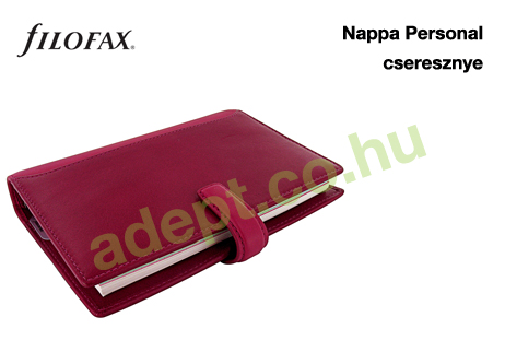 filofax nappa personal cseresznye