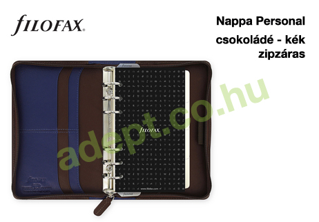 filofax nappa personal csokoladekek zipzaras