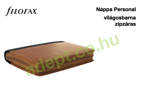 filofax nappa personal vilagosbarna zipzaras