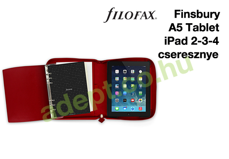 filofax finsbury a5 tablet ipad234 cseresznye