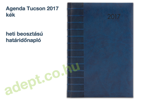 agenda tucson 2017 kek heti beosztasu hataridonaplo