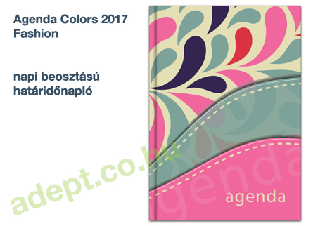 agenda colors 2017 fashion napi beosztasu hataridonaplo