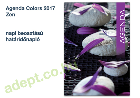 agenda colors 2017 zen napi beosztasu hataridonaplo