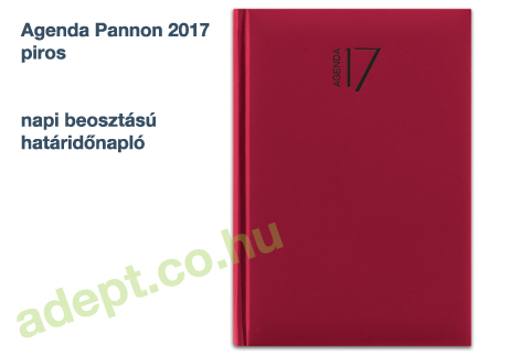 agenda pannon 2017 piros napi beosztasu hataridonaplo